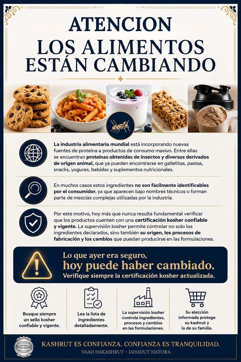 Atencion! los alimentos están cambiando